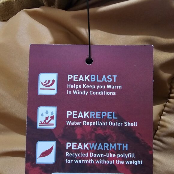 Swiss Tech Mens Puffer Vest Performance Gear Size S,M, L, XL, 2XL, 3XL Brown Zip - Picture 5 of 10